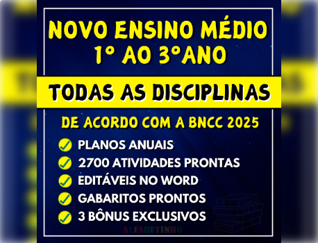 Planejamentos do 1º ao 3º ano do Ensino Médio